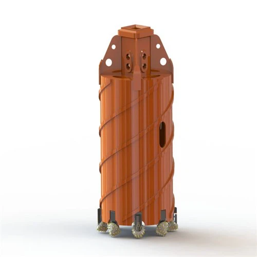 ฮาร์ดร็อคคอร์บาร์เรลพร้อมลูกกลิ้งบิต